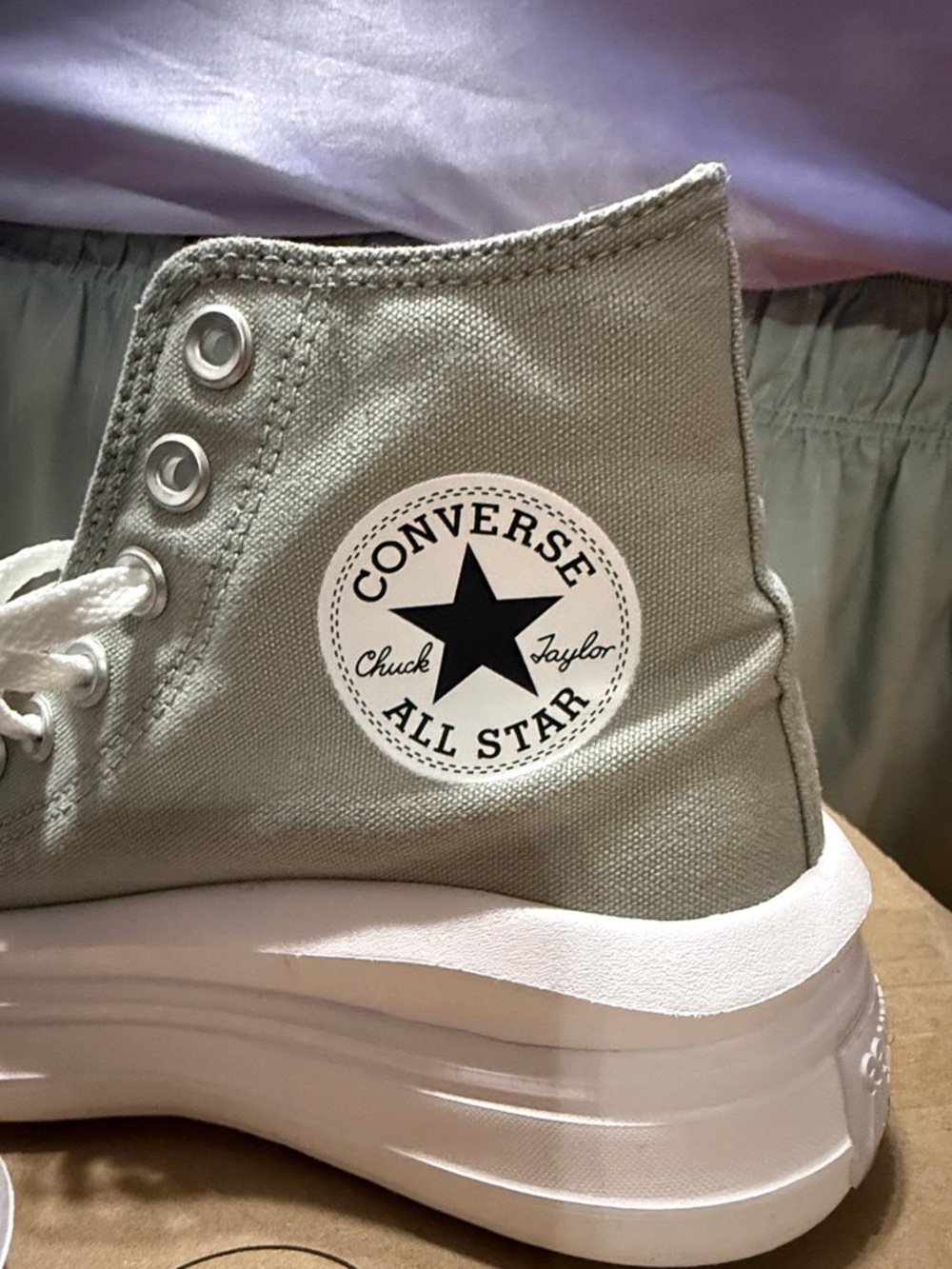 Converse Chuck Taylor All Star Move Platform in Gray - Picture 2 of 6